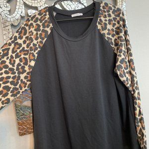 Women's Plus Size 3x Chic Soul Leopard Print Top Never Worn